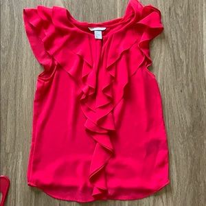 Vibrant H&M red blouse with hook closure